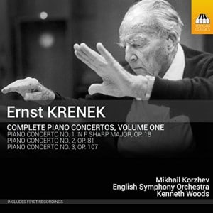 ESO Recording “Krenek Piano Concerti vol. 1” with pianist Mikhail Korzhev a Sunday Times “Best of the Year” for 2016