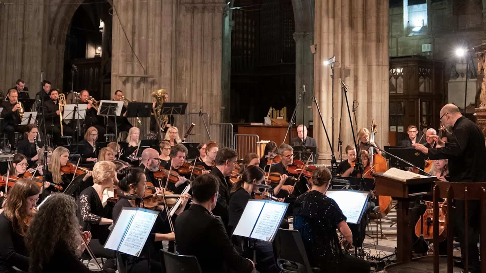 English Symphony Orchestra playing music